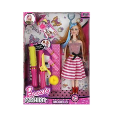 Fashion Doll with Hair Accessories